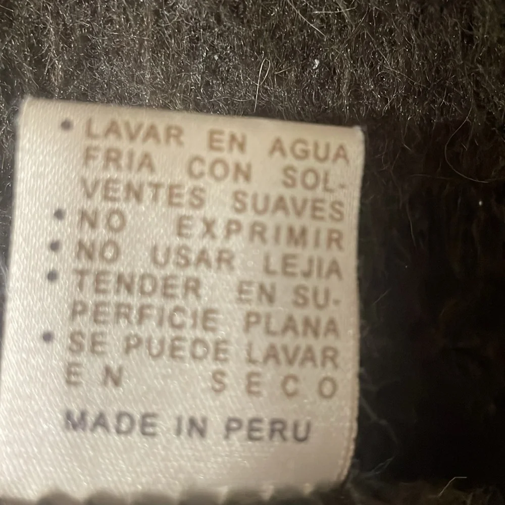 Alpaca Camargo Peru Chocolate Brown Scarf Fringe Soft Cozy Neutral Classic